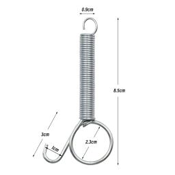 Metal Cage Door Spring Hook, Tensão resistente, Fixação de arame ganchos para gaiolas de hamster do pássaro do coelho, 8.5cm, 5 10Pcs - Image 5