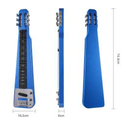 Lap aço elétrico Slide Bar guitarra, Cordas com fenda Headstock, Guiter com Gigbag, Slide Bar - Image 1