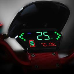 Display LCD para bicicleta elétrica, velocímetro, computador ciclismo, bateria Status Indicator, preto - Image 5