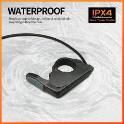 Acelerador de polegar para bicicleta elétrica, desmontagem rápida, ajuste esquerdo/direito, acelerador de dedo para 24v/36v/48v, acessório de bicicleta elétrica - Image 4