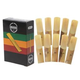 De madeira Alto Sax Reeds para Saxofone, Saxofone Eb Peças, Solid, Sopros, Instrumento de substituição Acessórios, 10 PCs/Set, 1.5, 2, 2.5, 3, 3.5, 4 - Image 1