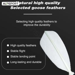 Alpsport 303 3/6/9 tubos  Badminton de penas de ganso branco Bolas de treino Velocidade e suavidade Equipamento para desportos ao ar livre Peteca - Image 5