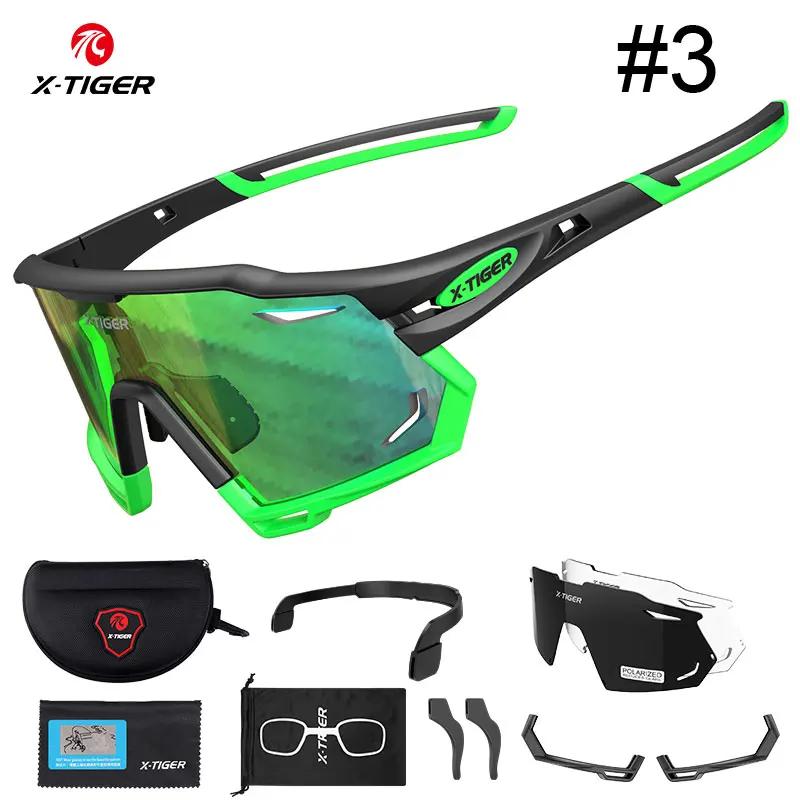 X-TIGER óculos de ciclismo uv400 ciclismo óculos de sol esportes polarizados das mulheres dos homens óculos de sol mtb corrida bicicleta óculos - Image 1
