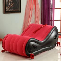 Sofá inflável dobrável portátil ao ar livre, preguiçoso lazer reclinável, cama de flutuação única, colchão doméstico - Image 1