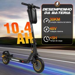 Trailforge Patinete Eletrico Adulto 500w Scooter Elétrica 10.4ah 10'' 30KM/h 30KM App Bluetooth - Image 3