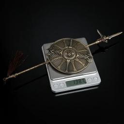 A Arma de Lança do Soldado Qin, Espada Antiga Chinesa, Modelo de Metal Ge Dun com Suporte, Presente Medieval, Brinquedo Colecionável, 30cm - Image 5