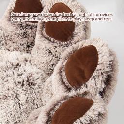 Sofá macio anti-derrapante para animais de estimação, cama aconchegante, almofada interna removível, cama quente, casa, almofadas de dormir, gatos, cachorro - Image 5