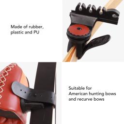 Arco com arco Strap-on Quiver Holder, arco recurvo tradicional, arco longo, sistema de liberação rápida, 4 s - Image 3