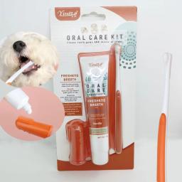 Kit escova de dentes e creme dental para Pet, cão e gato, Dente Oral Cleaner, Kitten Puppy Gel, Pet Grooming Supplies - Image 5