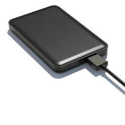 Fibra de carbono 2.5 "sata para usb3.0 hdd gabinete caso de disco rígido móvel para 7mm/9.5mm 2.5 polegada sata hdd ssd caixa de armazenamento externo - Image 4