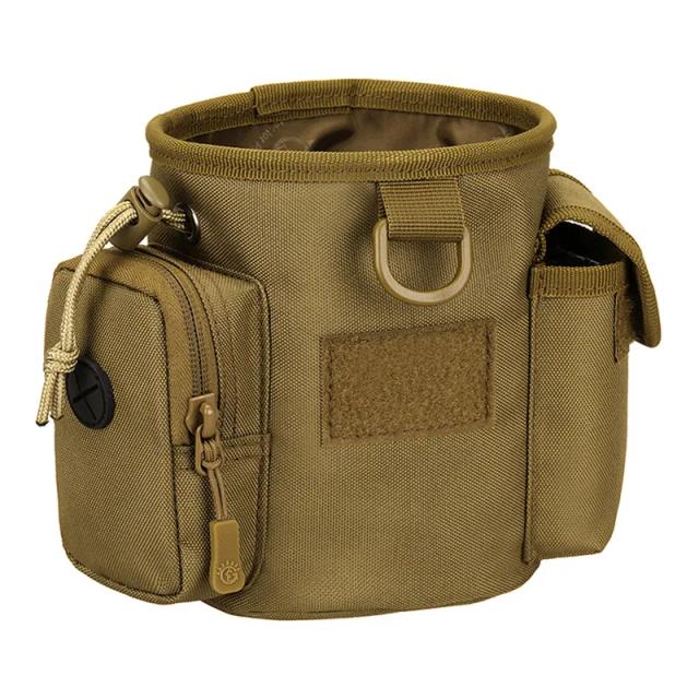 Bolsa de cintura tática para treinamento de cães com bolso para lanches e iscas