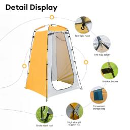 Portable Privacy Shower Tent, Exterior, Impermeável, Vestial, Abrigo para Camping, Caminhadas, Folding Beach Toilet, Banheiro - Image 4