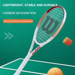Wilson-Iniciante Raquetes De Tênis De Alumínio De Carbono, Rebound Trainer, Raquete De Tênis Profissional, Masculino E Feminino Acessórios - Image 5