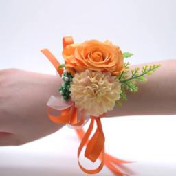 Flor de pulso para noiva e dama de honra, floresta fresca, anjo eterno, seda artificial, casamento ao ar livre, 7cm - Image 4