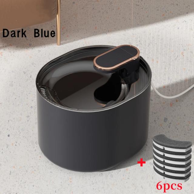 Alimentador automático de água com filtro para gatos e cães de raças pequenas - Fonte inteligente USB 3L