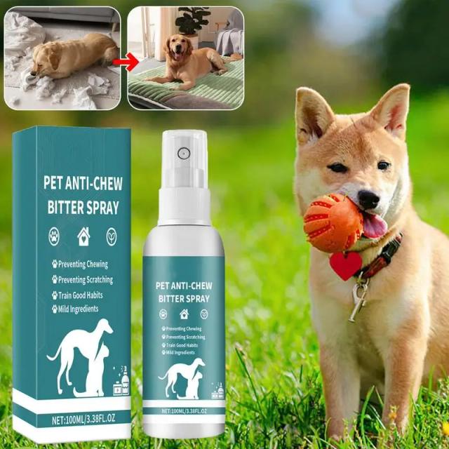 Spray Anti-Mastigação para Animais de Estimação: Treinamento Eficaz para Impedir que Cães Mastiguem Sofás e Móveis