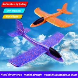 Brinquedo de avião de espuma grande para crianças, planador à mão, interação pai-filho ao ar livre, presente engraçado do menino, 48cm - Image 2
