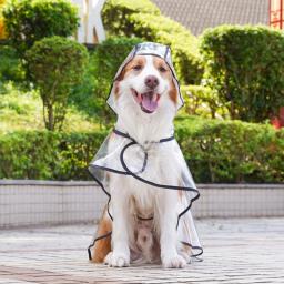 Casaco chuva para cães à prova d'água, casaco com capuz, ponchos, capa chuva com acabamento cores brilhantes B03E - Image 3