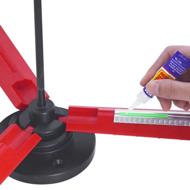Arrow Sticky Feather Vanes Tool Alinhador de Penas para Flechas DIY Caça