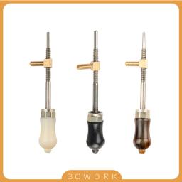 Nível avançado chifre de boi material arco sapo endpin parafuso botão 4/4 3/4 violino arco sapo botões violino arco luthier parte substituição - Image 1