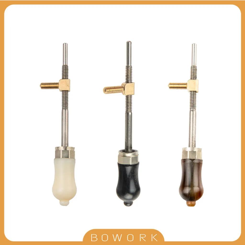 Nível avançado chifre de boi material arco sapo endpin parafuso botão 4/4 3/4 violino arco sapo botões violino arco luthier parte substituição - Image 1