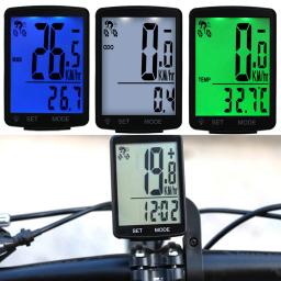 Multifuncional sem fio bicicleta computador, bicicleta velocímetro, display LCD Digital, ciclismo odômetro, impermeável, 2,8" - Image 1
