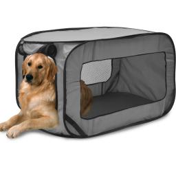 Dobrável Pet Travel Crate com Saco De Armazenamento, Pop Up Dog Crate, Canil Pequeno Do Cão, Barraca Caixas De Gaiola, 36,6 × 20,5 × 20,5 em - Image 1