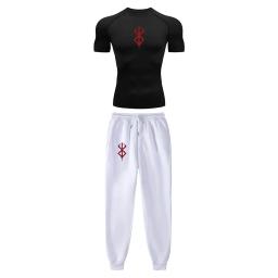 Conjunto de Compressão Anime Masculino, Estampa Tripas Berserk, Desempenho Ginásio, Treino Atlético, Camisas Secas Rápidas e Moletom, Unisex Sportwear - Image 1