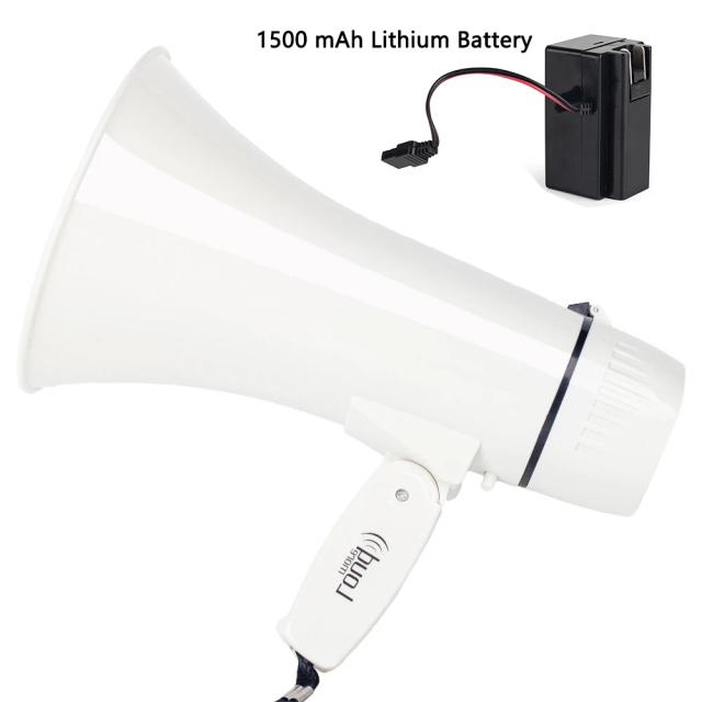 Megafone de 30W com Gravação de 240s, Sirene Destacável e Microfone Portátil - Ideal para Esportes e Eventos ao Ar Livre
