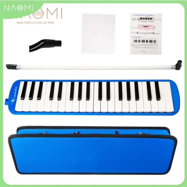 Pianica Noemi com 37 Teclas, Tubos Flexíveis e Bocal de PVC: Teclado Ideal para Música em Qualquer Lugar