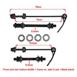 1 conjunto de espetos de eixo de liberação rápida para bicicleta mtb com rolamentos de cubo de 25mm-ferramentas universais para rodas dianteiras e traseiras de 6-8 velocidades para reparo de bicicletas - Image 3