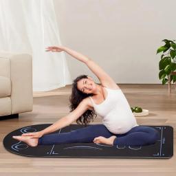 Esteira de yoga antiderrapante amortecedor grosso ajoelhado esteira 8mm ginásio esteira de fitness reutilizável para mulheres homens crianças treinos de chão - Image 3