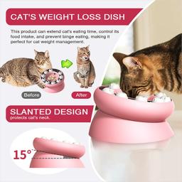 Brinquedo interativo para animal de estimação, quebra-cabeça inteligente, mastigar brinquedo, tigela de comida lenta, distribuidor de comida, tigela de peso solto, novo - Image 3
