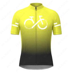Camisola vermelha de ciclismo de manga curta para homens, uniforme de bicicleta MTB, camisas de bicicleta, roupas de verão, 2023 - Image 2