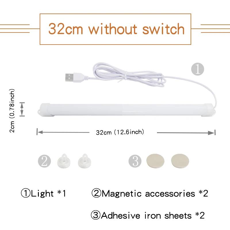Luz de mesa lâmpada de leitura magnética usb dormitório led iluminação noturna tubo proteção para os olhos armário espelho estudante escritório mesa estudo - Image 1