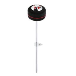 Cabeça do batedor do pontapé do tambor, Haste de aço inoxidável, Batedor de pedal preto, Acessórios para instrumentos musicais - Image 4