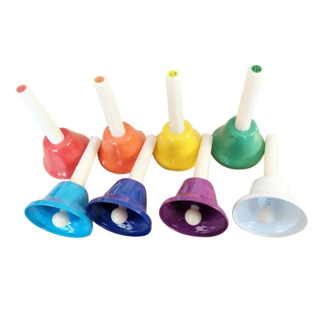 Sinos de Metal Diatônicos Coloridos: Brinquedo Musical para Crianças com Som Encantador e Ensino de Percussão