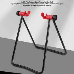 Dobrável bicicleta triângulo estacionamento Rack, Vertical U-Shaped Repair Rack, Bicicleta oficina substituição Stand, Novo - Image 3