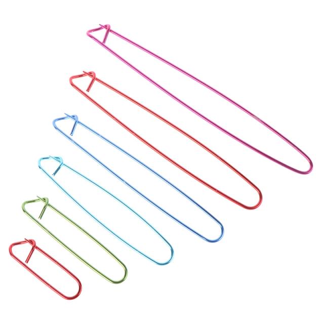Conjunto de 6 Agulhas Marcações para Tricô e Crochê - Alfinetes e Ferramenta de Tecelagem