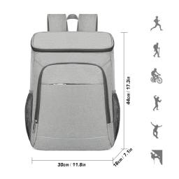 Saco de almoço isolado Leakproof, mochila refrigeradora, exterior, acampamento, caminhadas, piqueniques, praia, 30l - Image 6