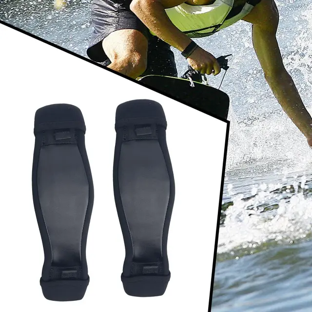 Windsurf Foot Strap Ajustável em Black Webbing para Paddle Boarding - Conforto e Estabilidade na Praia, Medidas 11,02" x 3,35", Pacote com 2 Unidades