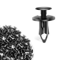 Grampos de nylon do redutor do pára-choques do carro, tipo do impulso Fender, UTV, ATV, Toyota, GM, Ford, tamanho do furo, 50 PCes, 8mm - Image 1