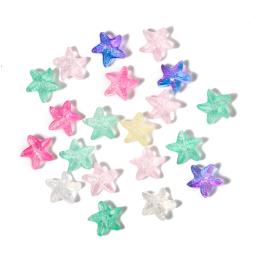 20 pçs forma mista contas de vidro cristal oceano série estrela do mar concha peixe charme pingente para fazer jóias diy colar acessórios - Image 6