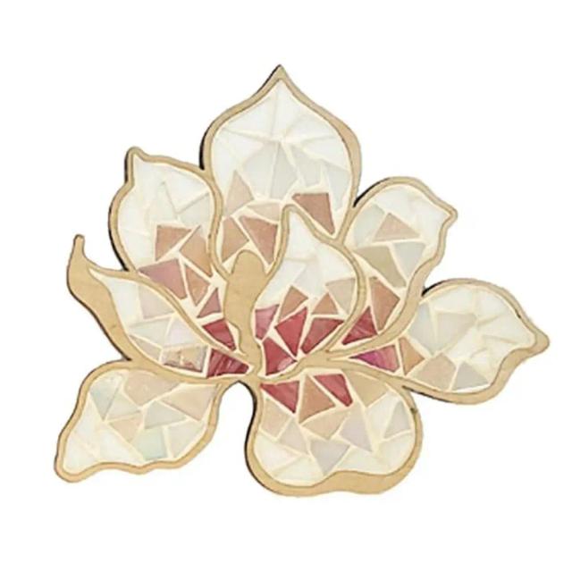 Mosaico Artesanal DIY: Kit Criativo de Flor Brilhante para Adultos e Crianças que Amam Artesanato