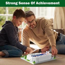 Blocos de Construção do Estádio de Futebol Barcelona, Mini Tijolos, Bloco de Construção Arquitetura para Adultos, Presente do Campo de Futebol - Image 5