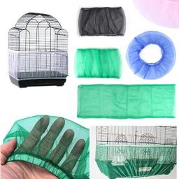 Malha de náilon pássaro papagaio capa de malha respirável malha pássaro gaiola proteção pássaro papagaio capa macia e fácil catcher suprimentos limpos - Image 5