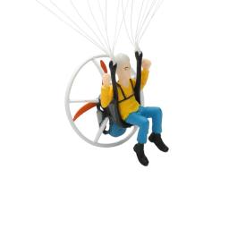 Mini Paramotor Modelo Paraglider, Paraquedista Rigger Parachute, Decoração De Ornamento, Parapente Artesanal, Pingente De Carro, Presente De Natal - Image 5