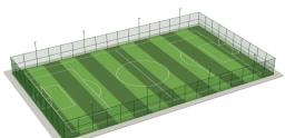 Profissional Basquete e Tênis Cerca Quadra, Público Futebol Net, Futsal Tribunal, Venda - Image 5