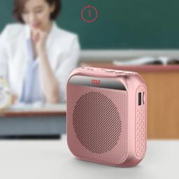 Amplificador de voz sem fio portátil recarregável, 10w, para professores, guia turístico, megafone, microfone uhf, alto-falante de ensino - Image 6