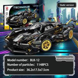 Super Sports Car Building Blocks Set, 1:14 Scale Car Model, Kits de construção de carros de corrida para adultos e jovens - Image 1